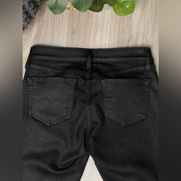 Red Engine Scorcher Black Wax Skinny Jeans - Picture 4 of 10